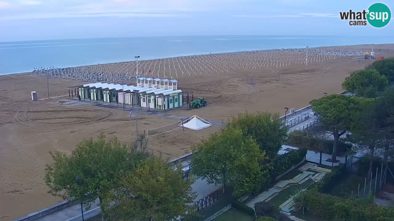 Webcam en vivo playa Bibione – vista desde Ashanti ApartHotel