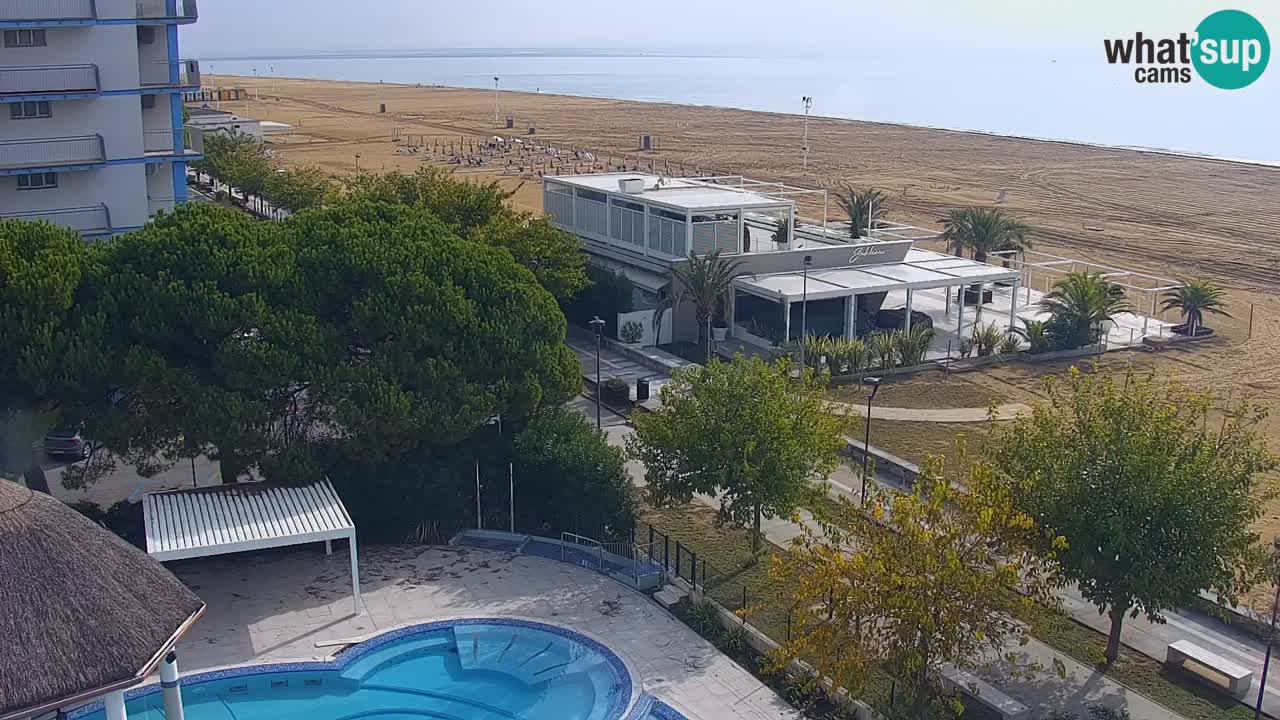 Web kamera Bibione plaža – pogled sa Ashanti ApartHotela