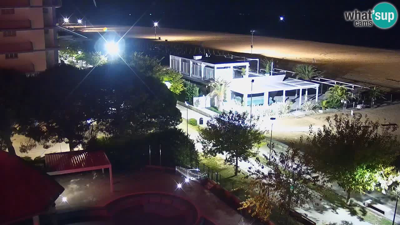 Webcam en direct plage de Bibione – vue depuis Ashanti ApartHotel