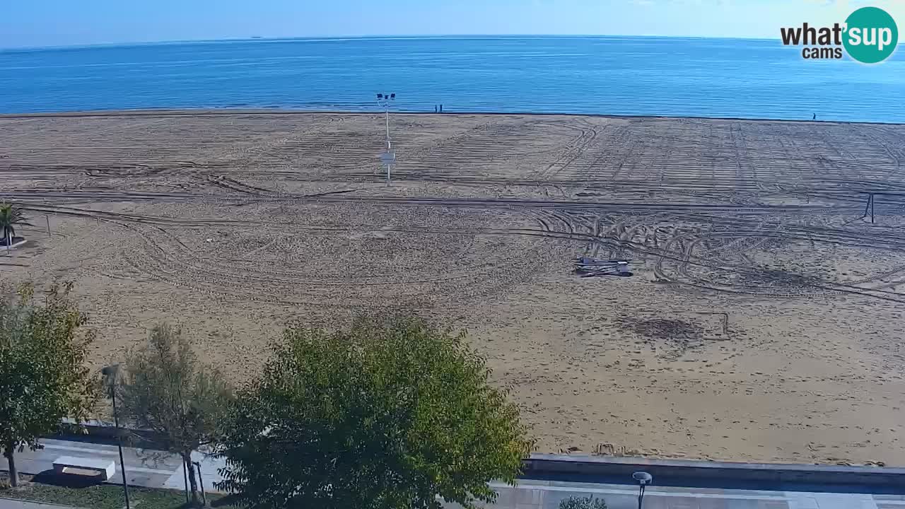 Spletna kamera Bibione plaža – pogled iz Ashanti ApartHotela