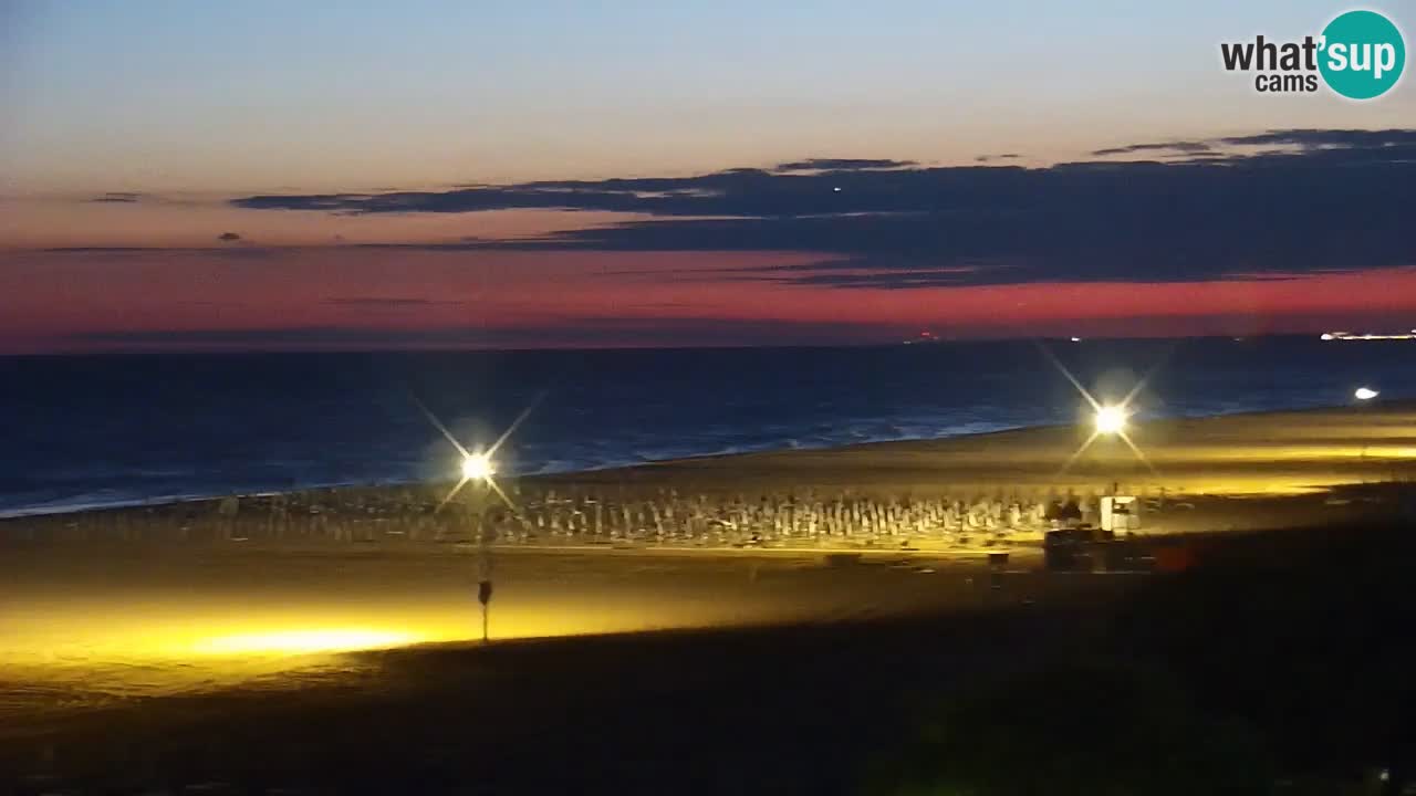 Web kamera Bibione plaža – pogled sa Ashanti ApartHotela