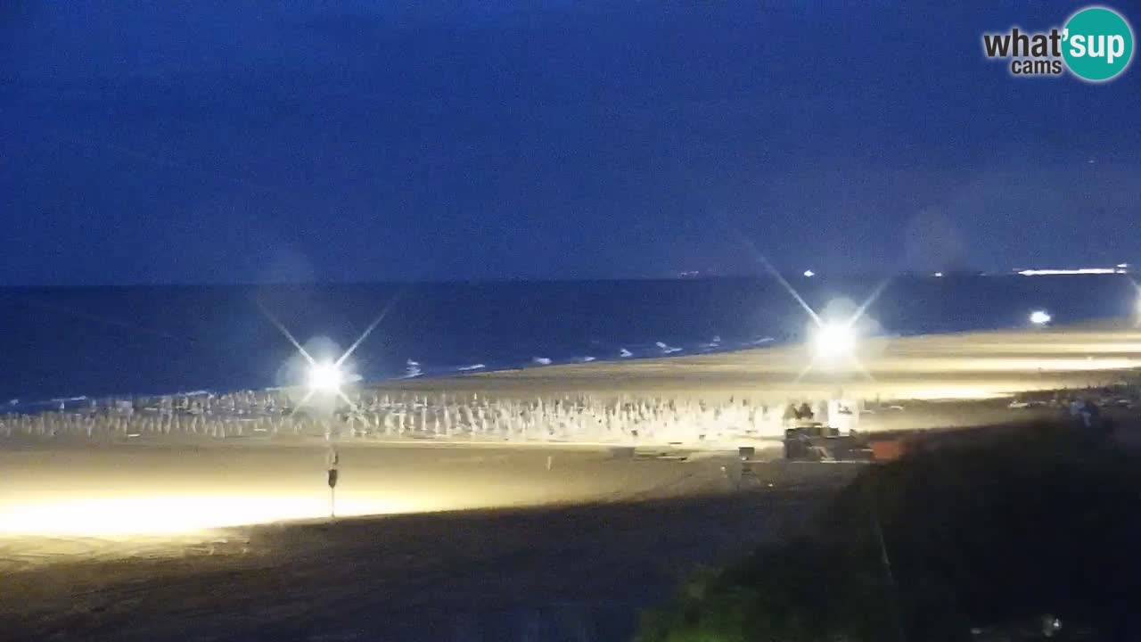 Spletna kamera Bibione plaža – pogled iz Ashanti ApartHotela