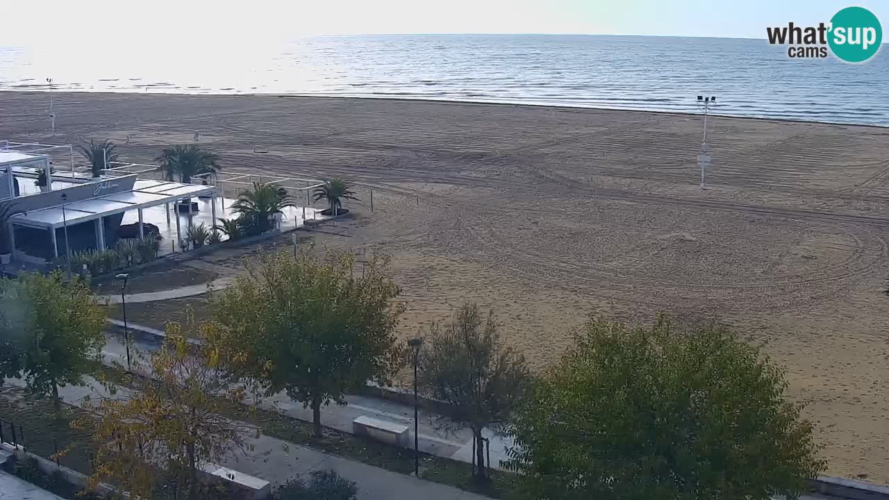 Spletna kamera Bibione plaža – pogled iz Ashanti ApartHotela