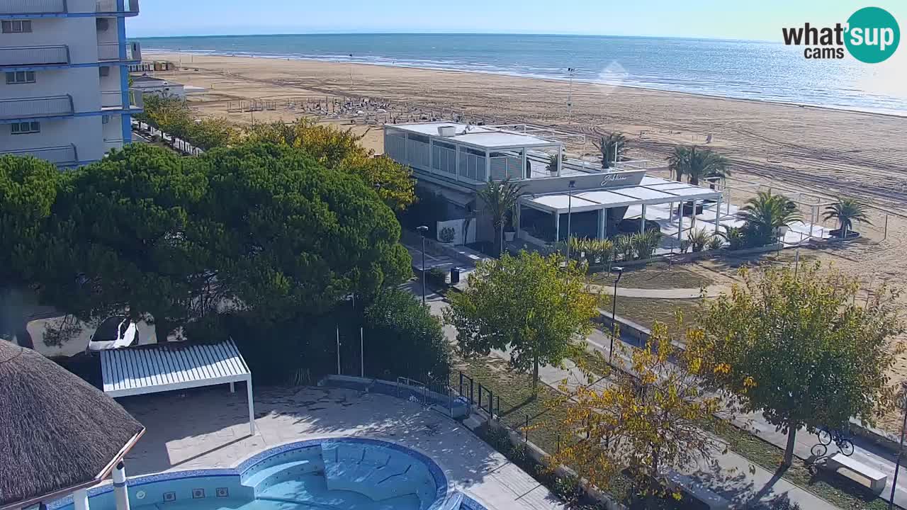 Webcam en vivo playa Bibione – vista desde Ashanti ApartHotel