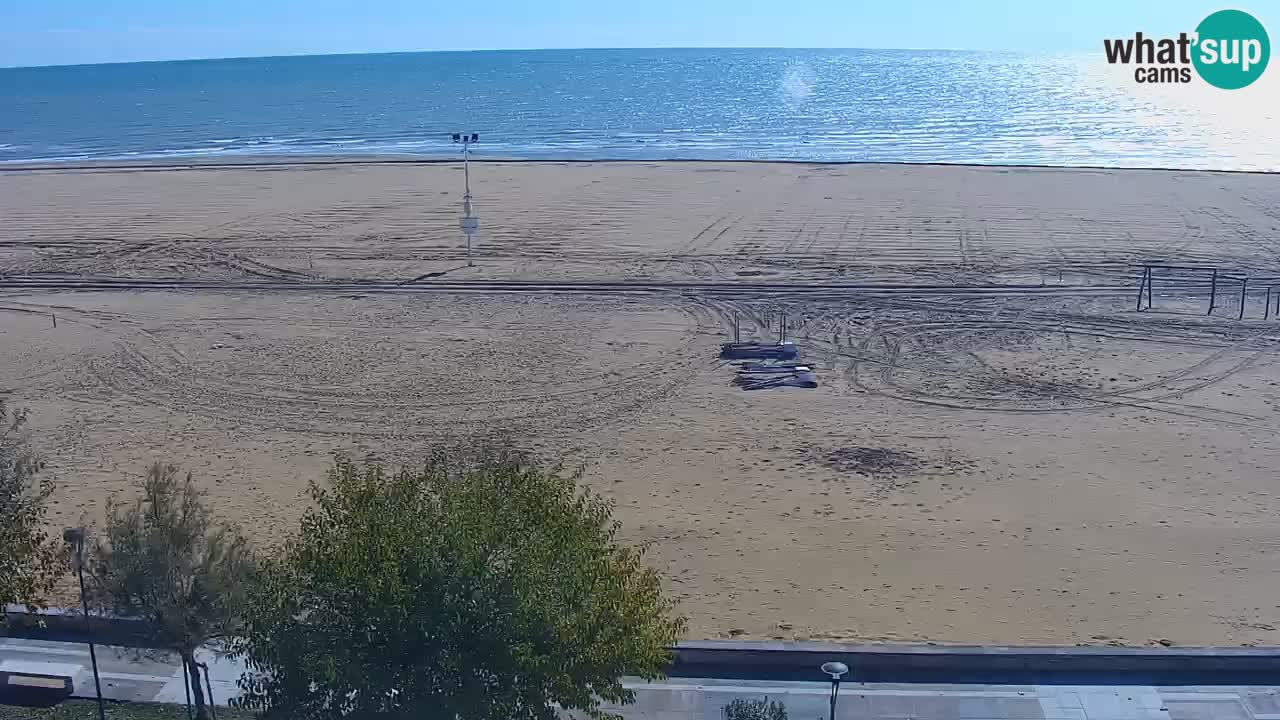 Spletna kamera Bibione plaža – pogled iz Ashanti ApartHotela