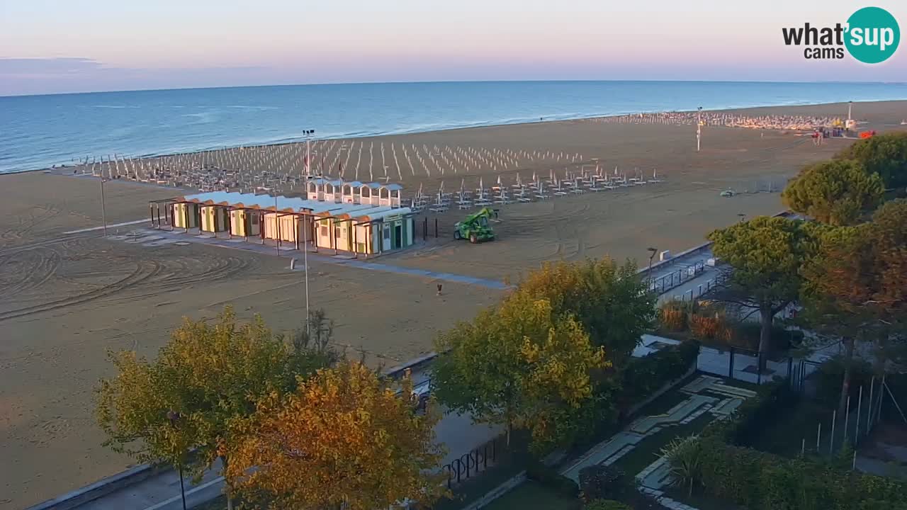 Webcam en direct plage de Bibione – vue depuis Ashanti ApartHotel