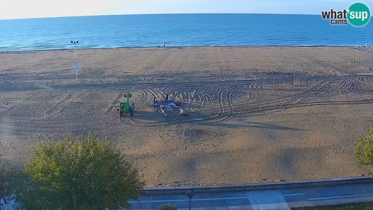 Spletna kamera Bibione plaža – pogled iz Ashanti ApartHotela