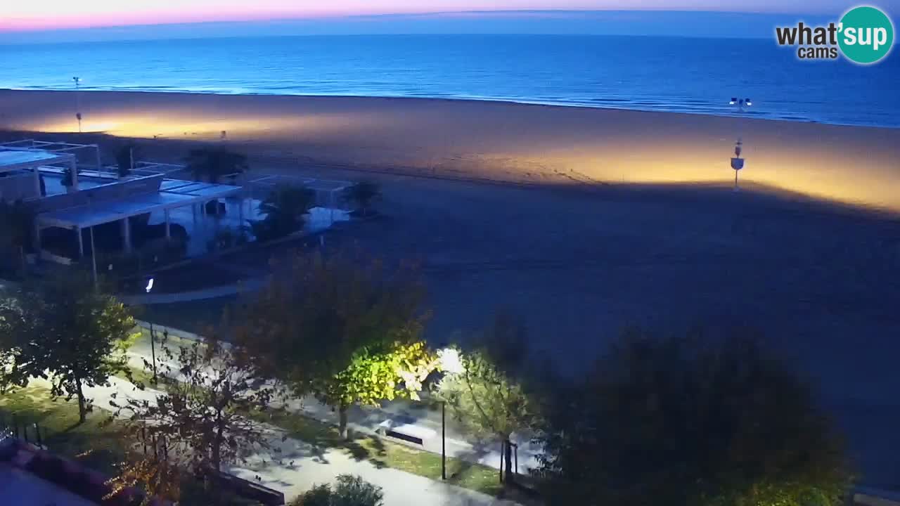 Webcam en direct plage de Bibione – vue depuis Ashanti ApartHotel