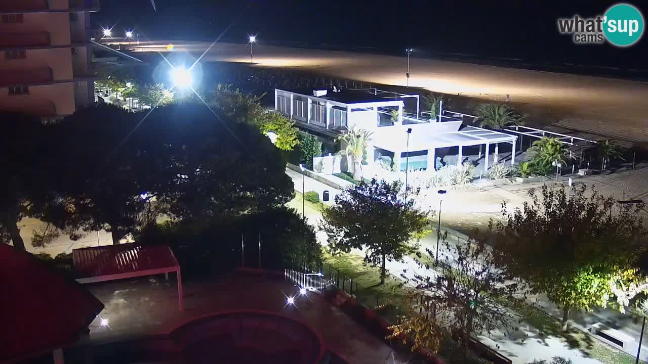 Webcam en vivo playa Bibione – vista desde Ashanti ApartHotel