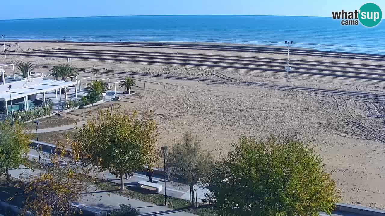 Webcam en direct plage de Bibione – vue depuis Ashanti ApartHotel