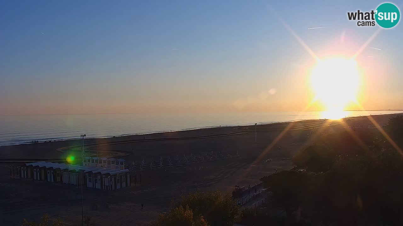 Webcam en vivo playa Bibione – vista desde Ashanti ApartHotel