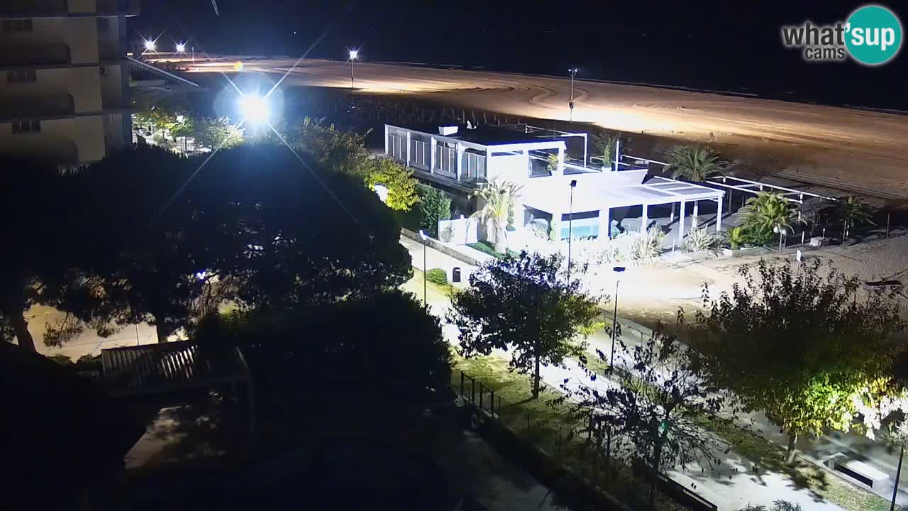 Web kamera Bibione plaža – pogled sa Ashanti ApartHotela
