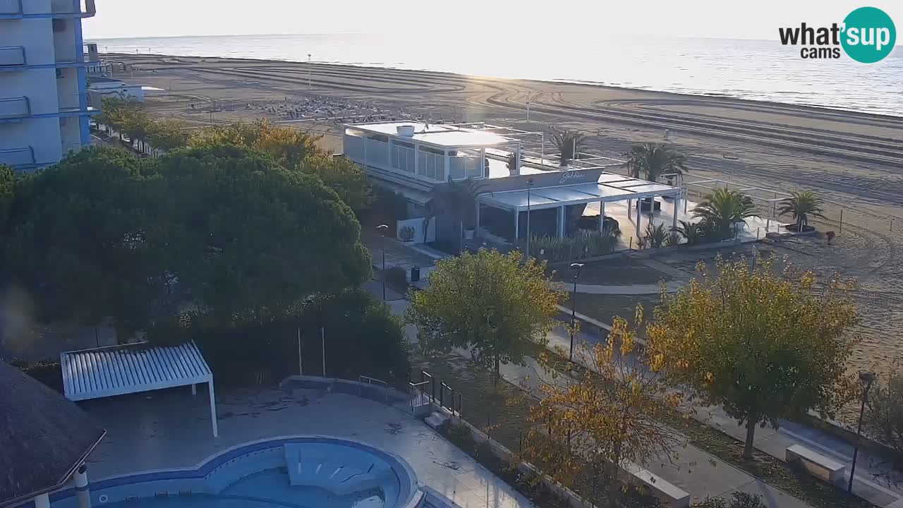 Webcam en vivo playa Bibione – vista desde Ashanti ApartHotel
