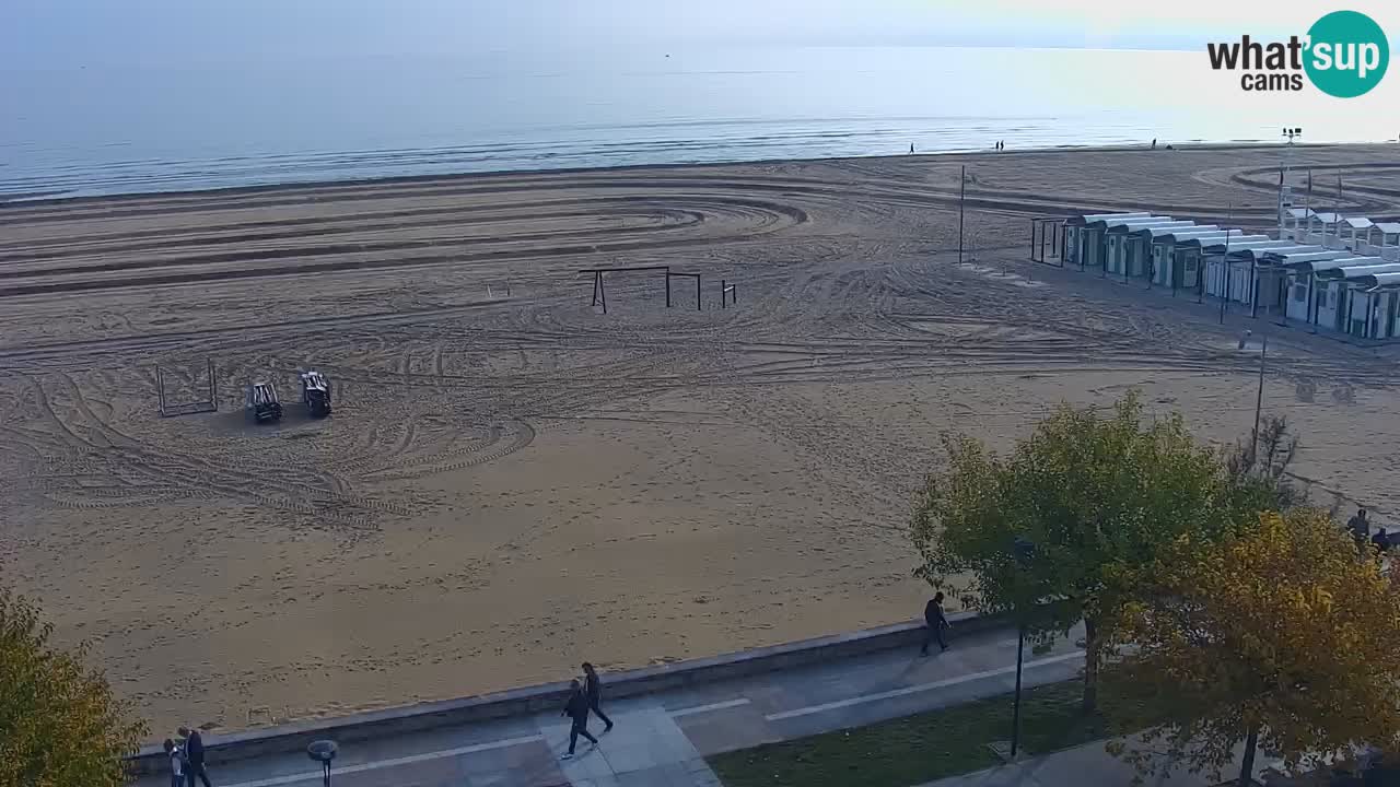 Spletna kamera Bibione plaža – pogled iz Ashanti ApartHotela
