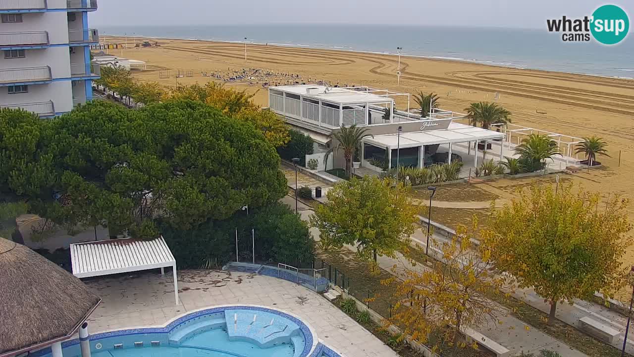 Web kamera Bibione plaža – pogled sa Ashanti ApartHotela