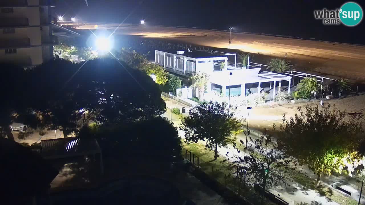 Webcam en vivo playa Bibione – vista desde Ashanti ApartHotel