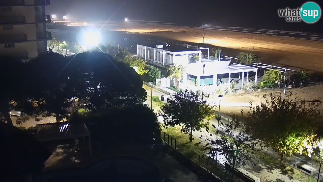 Webcam en direct plage de Bibione – vue depuis Ashanti ApartHotel