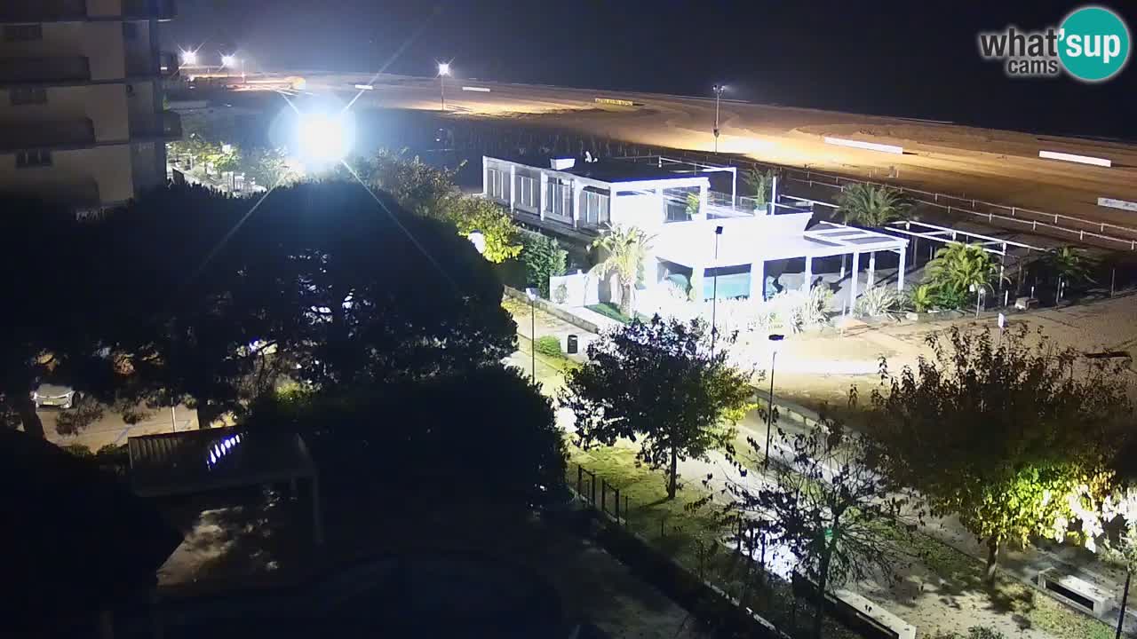 Webcam en direct plage de Bibione – vue depuis Ashanti ApartHotel