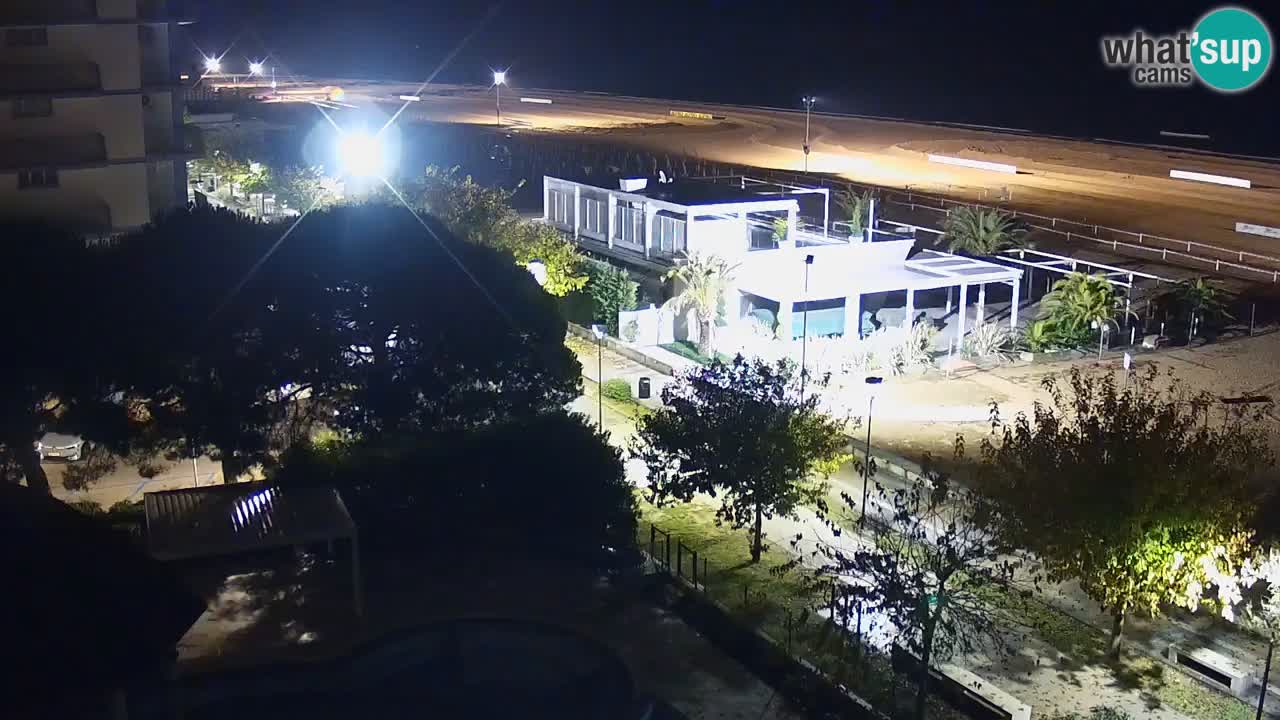 Web kamera Bibione plaža – pogled sa Ashanti ApartHotela