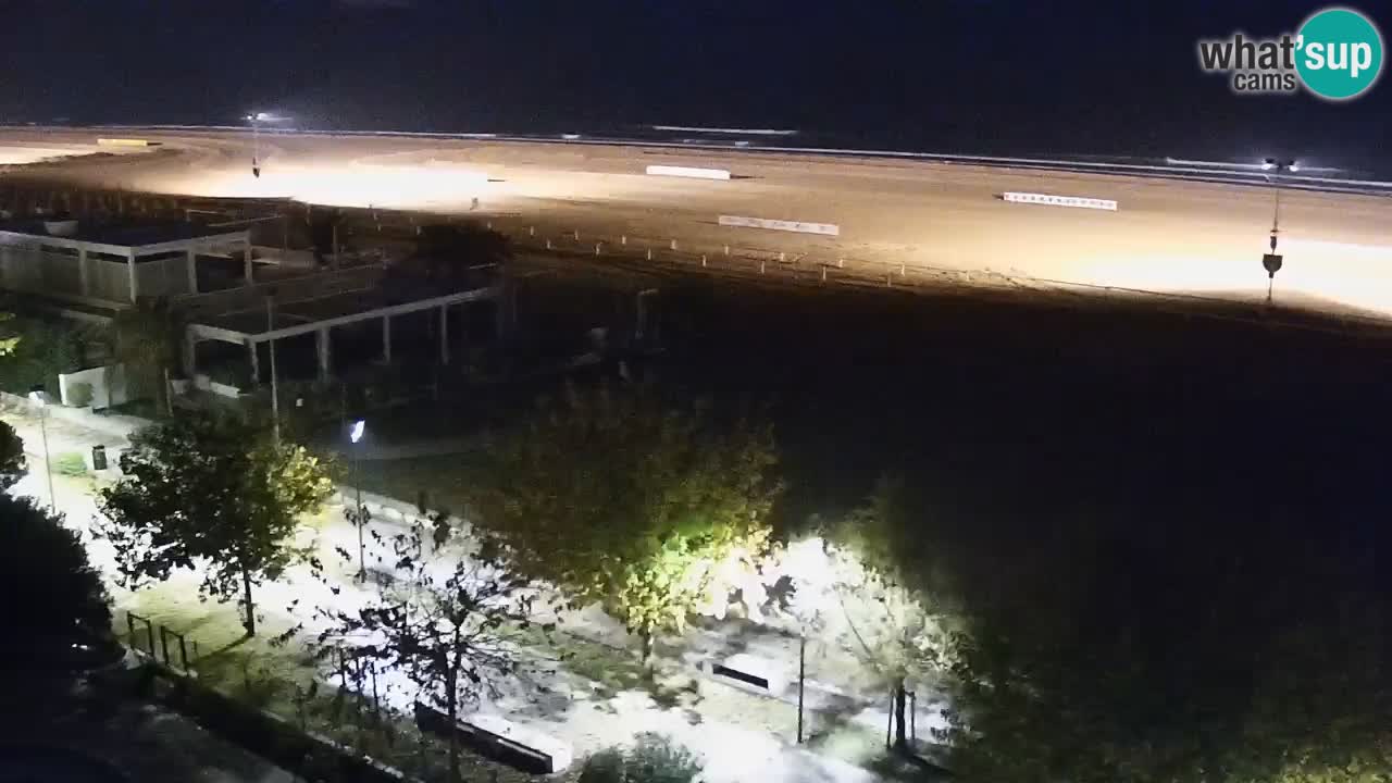 Web kamera Bibione plaža – pogled sa Ashanti ApartHotela