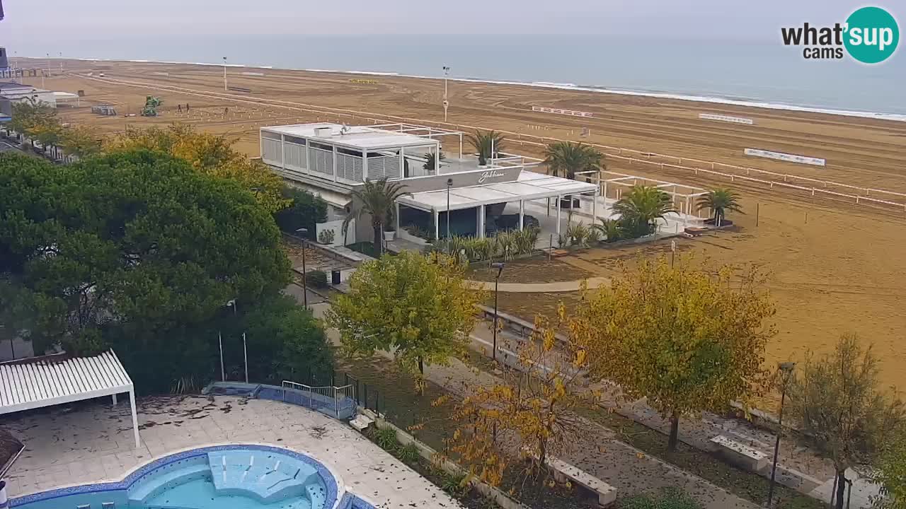 Webcam en vivo playa Bibione – vista desde Ashanti ApartHotel