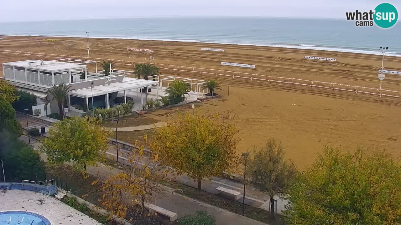 Webcam en vivo playa Bibione – vista desde Ashanti ApartHotel