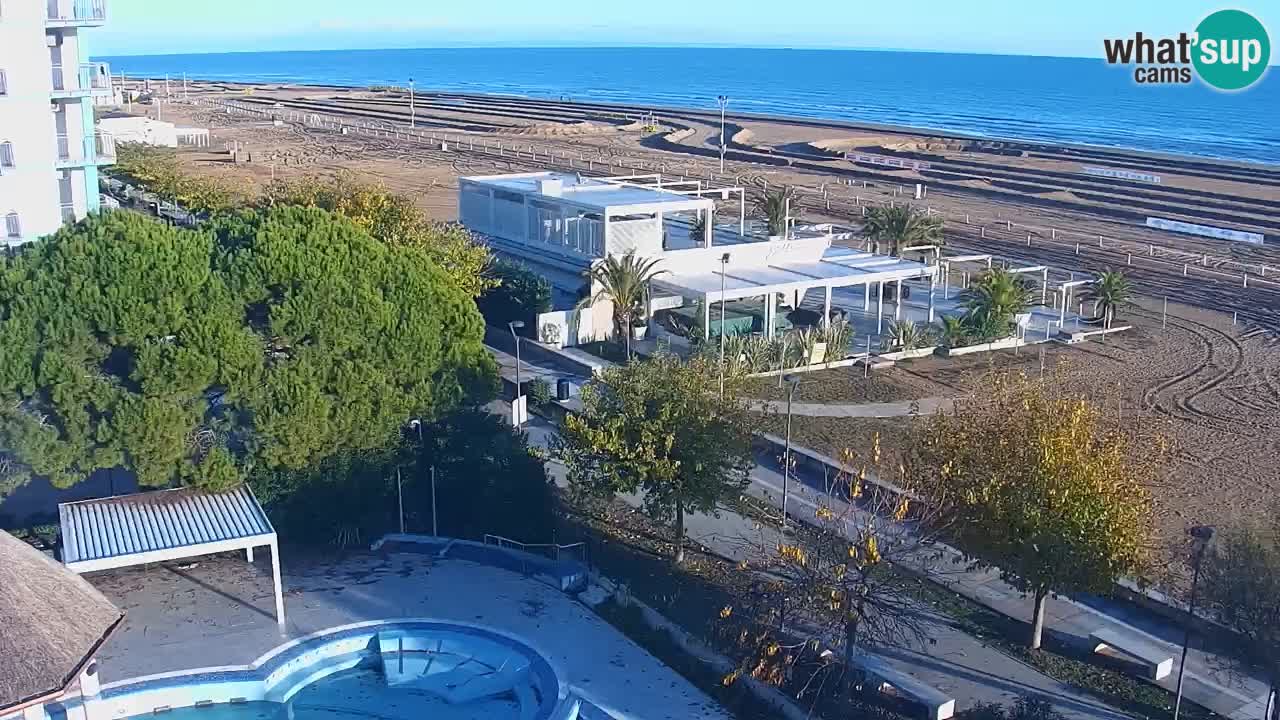 Webcam en direct plage de Bibione – vue depuis Ashanti ApartHotel