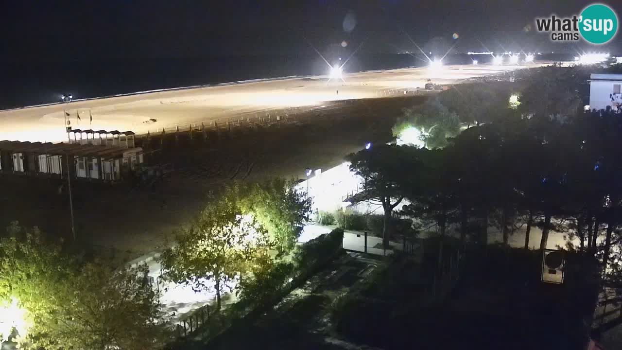Webcam en direct plage de Bibione – vue depuis Ashanti ApartHotel