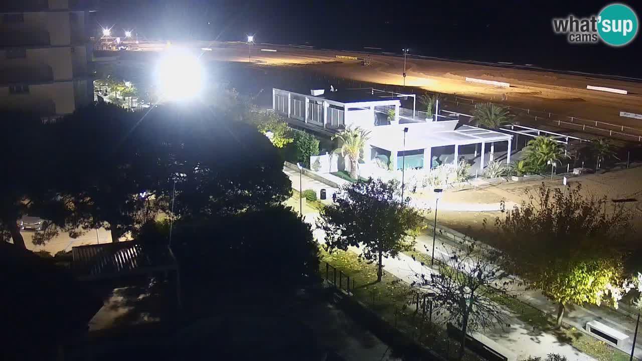 Webcam en vivo playa Bibione – vista desde Ashanti ApartHotel