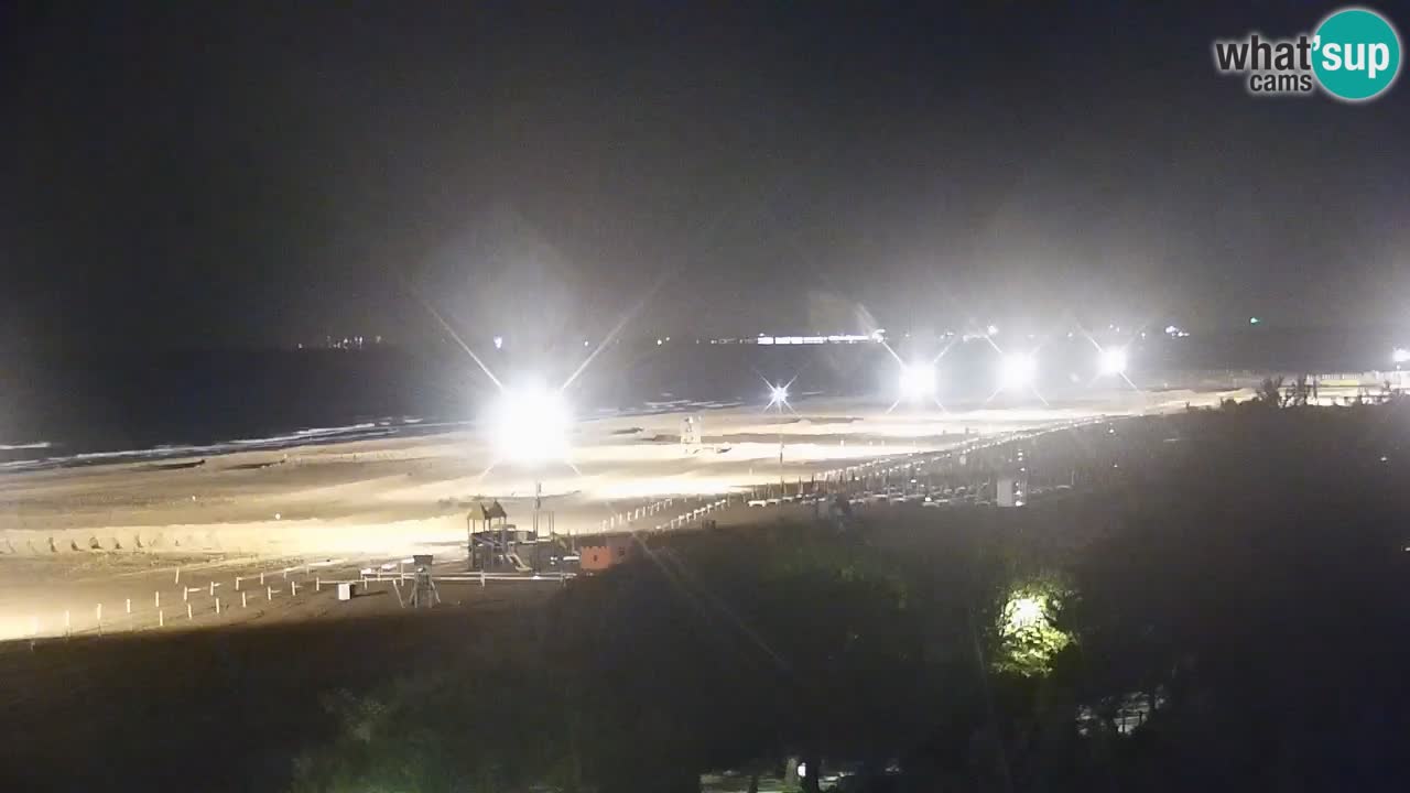 Webcam en direct plage de Bibione – vue depuis Ashanti ApartHotel
