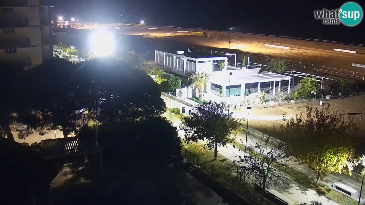 Web kamera Bibione plaža – pogled sa Ashanti ApartHotela
