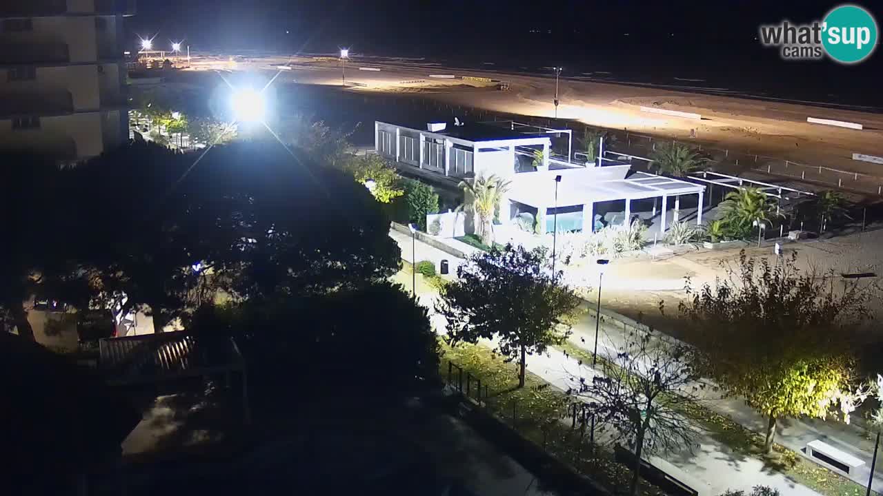 Web kamera Bibione plaža – pogled sa Ashanti ApartHotela