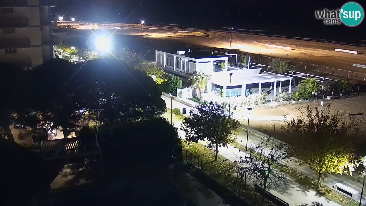 Webcam en direct plage de Bibione – vue depuis Ashanti ApartHotel