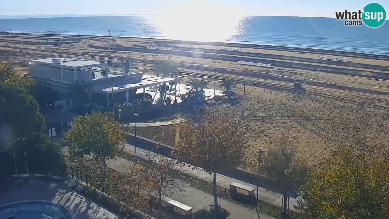 Web kamera Bibione plaža – pogled sa Ashanti ApartHotela
