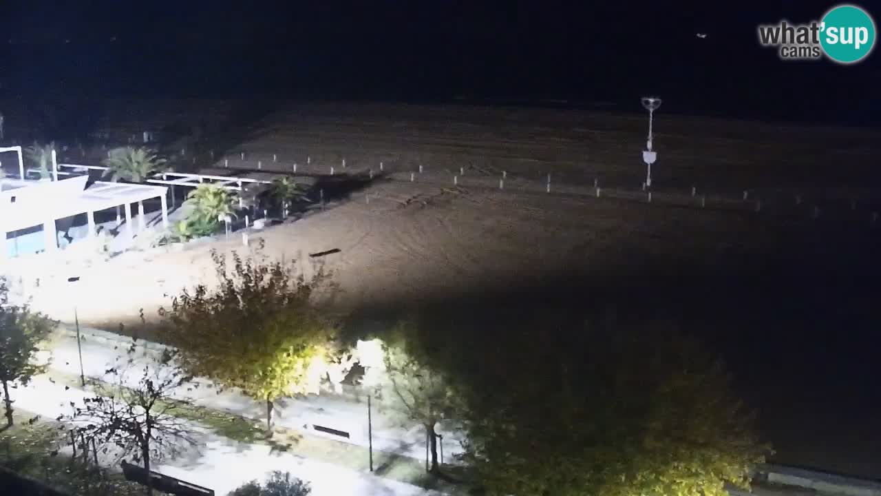 Webcam en direct plage de Bibione – vue depuis Ashanti ApartHotel