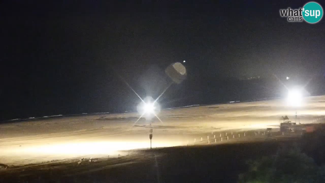 Spletna kamera Bibione plaža – pogled iz Ashanti ApartHotela