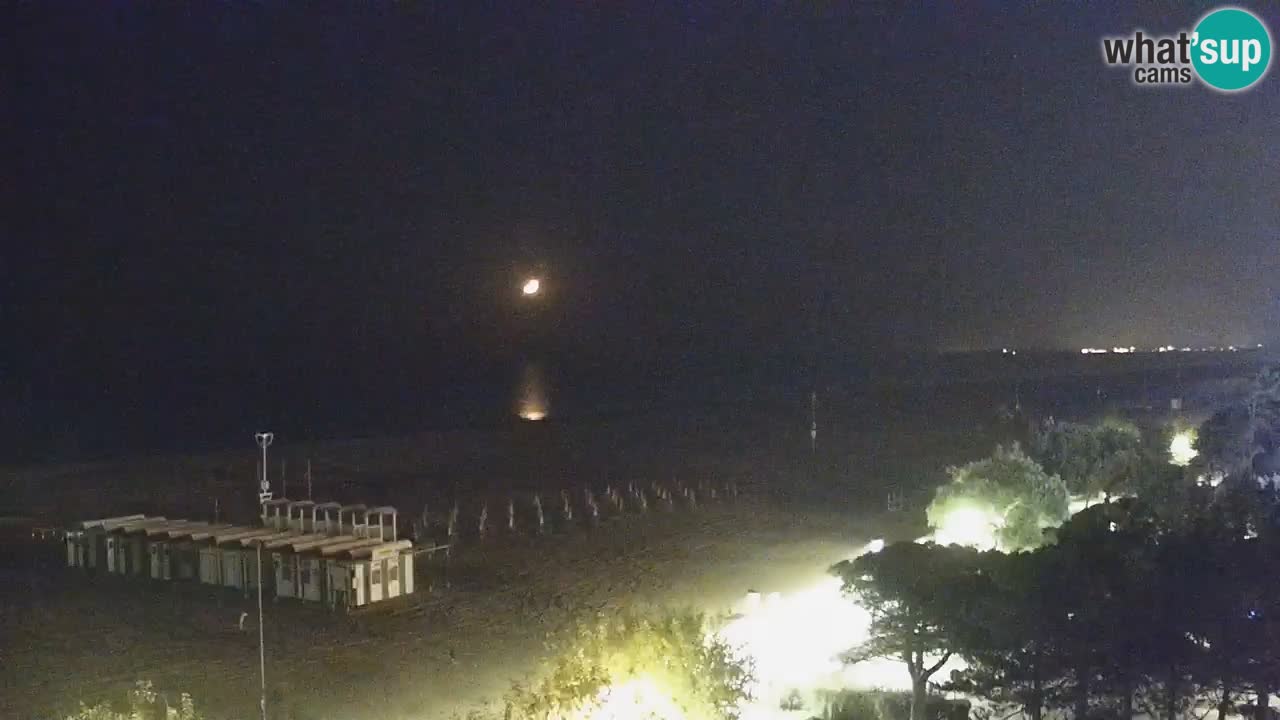 Webcam en direct plage de Bibione – vue depuis Ashanti ApartHotel