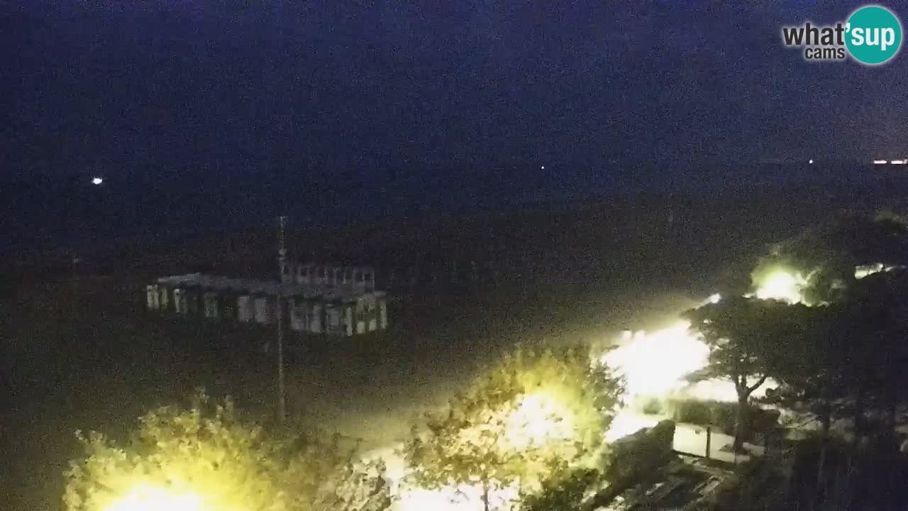 Webcam en direct plage de Bibione – vue depuis Ashanti ApartHotel