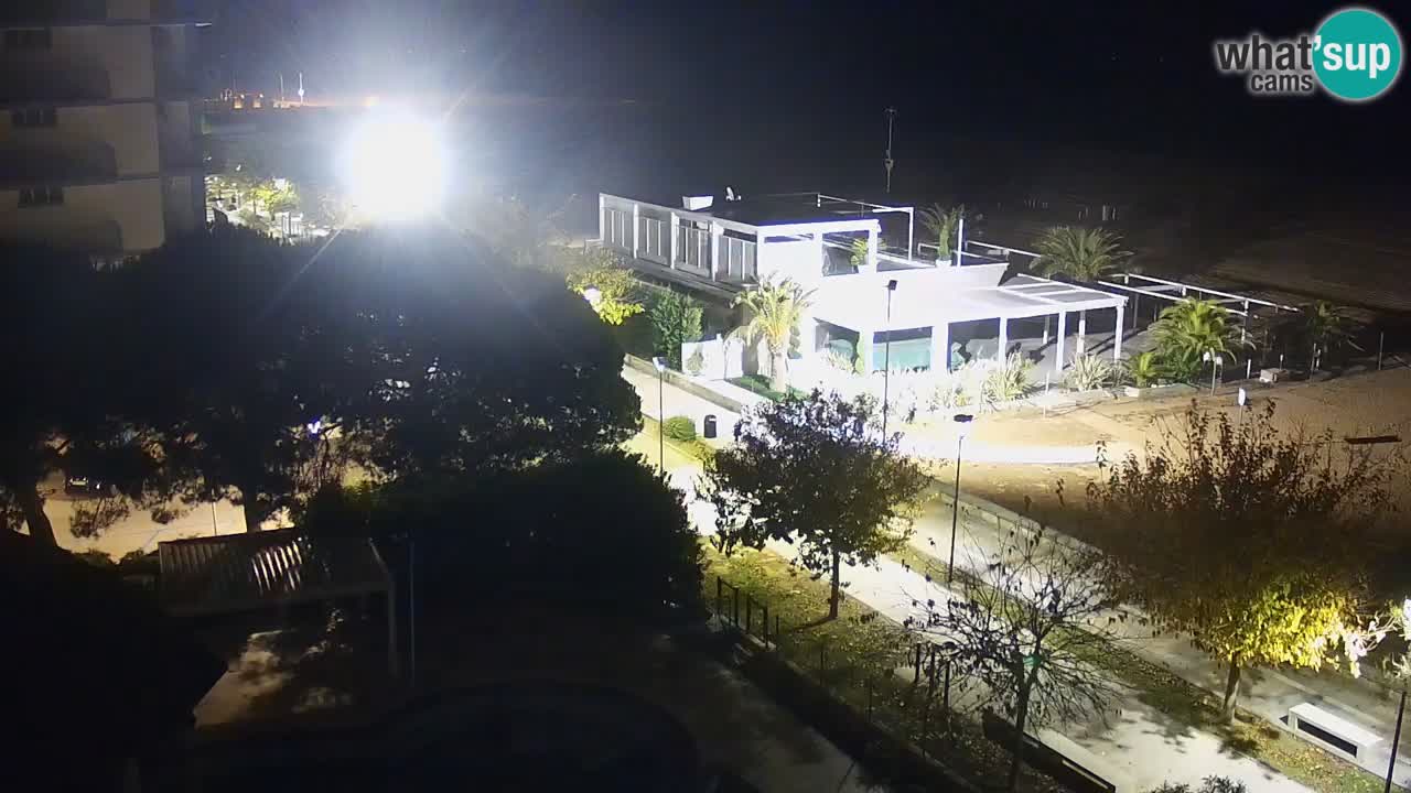 Webcam en vivo playa Bibione – vista desde Ashanti ApartHotel