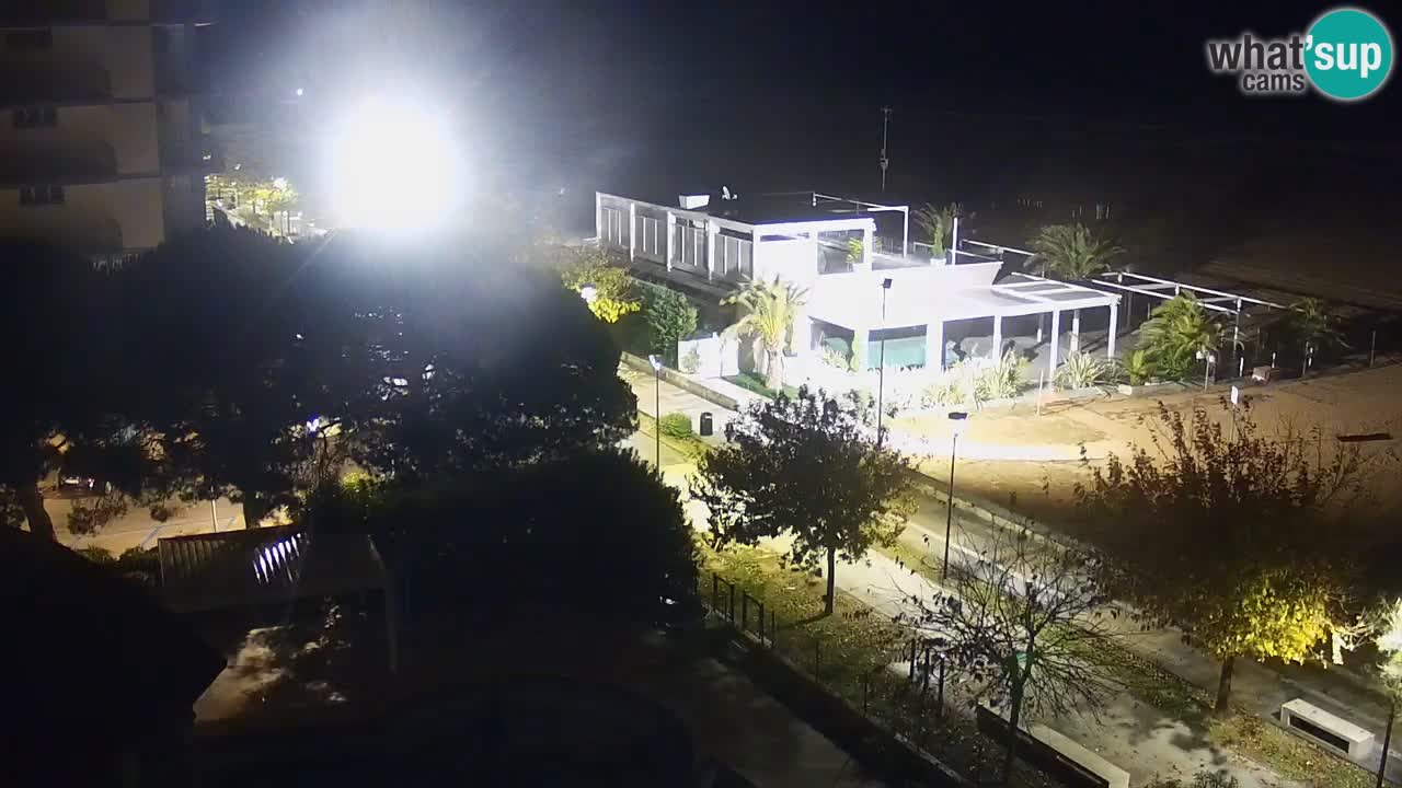 Webcam en direct plage de Bibione – vue depuis Ashanti ApartHotel