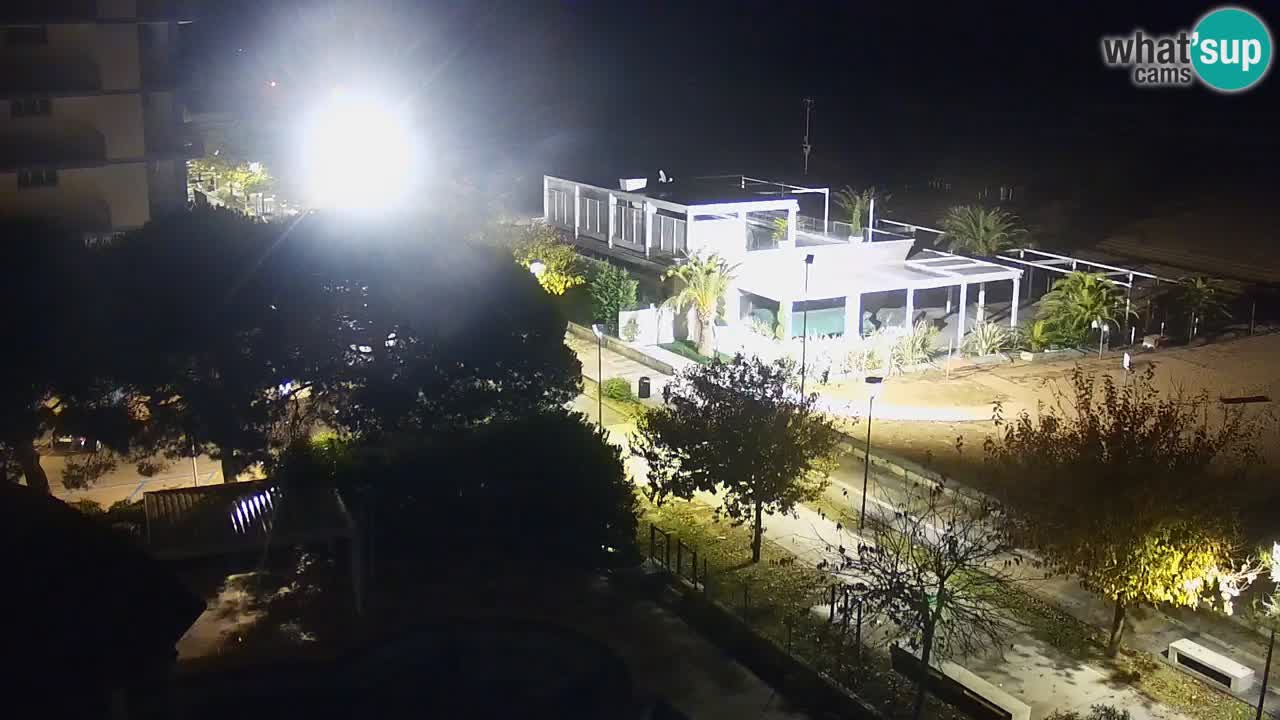 Webcam en vivo playa Bibione – vista desde Ashanti ApartHotel