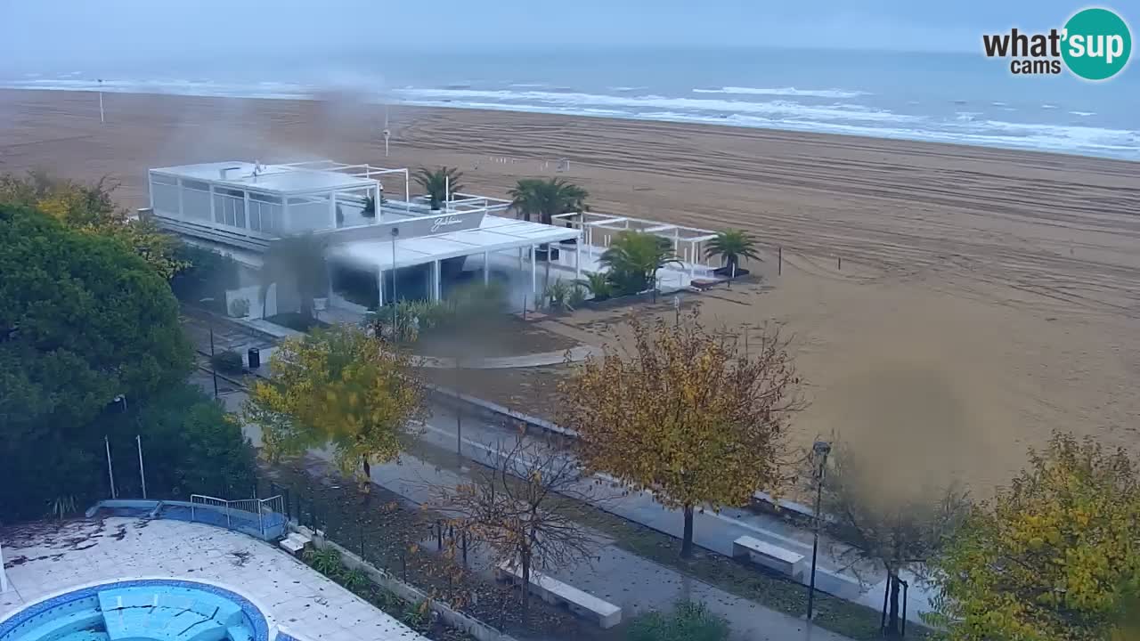Webcam en vivo playa Bibione – vista desde Ashanti ApartHotel