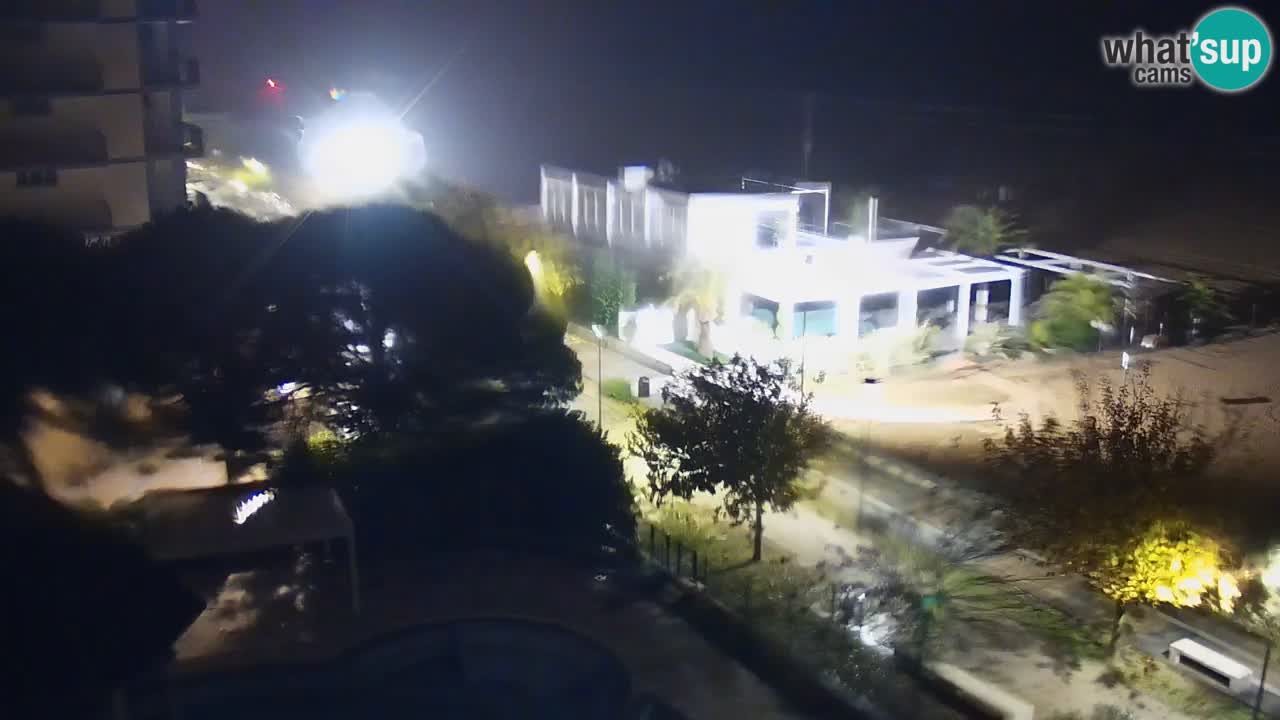 Webcam en vivo playa Bibione – vista desde Ashanti ApartHotel