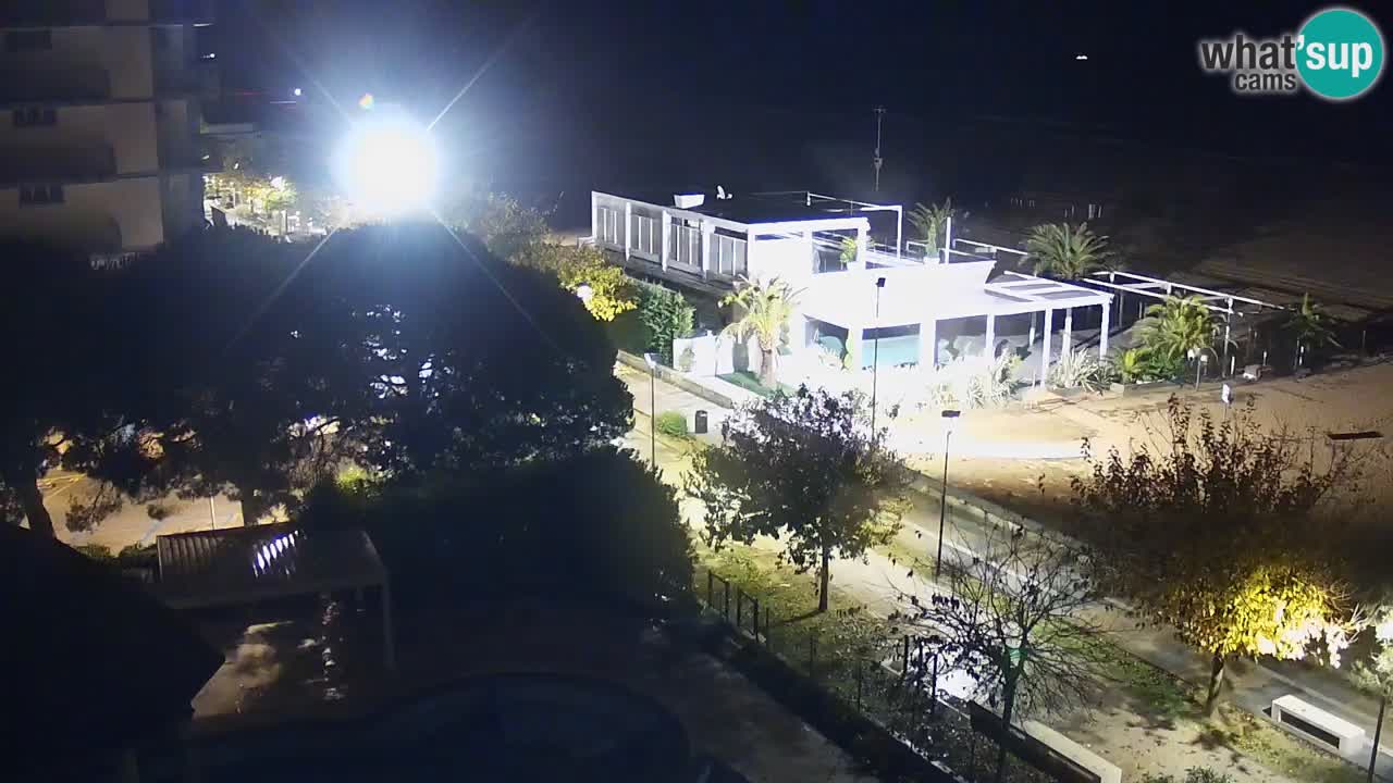 Webcam en direct plage de Bibione – vue depuis Ashanti ApartHotel