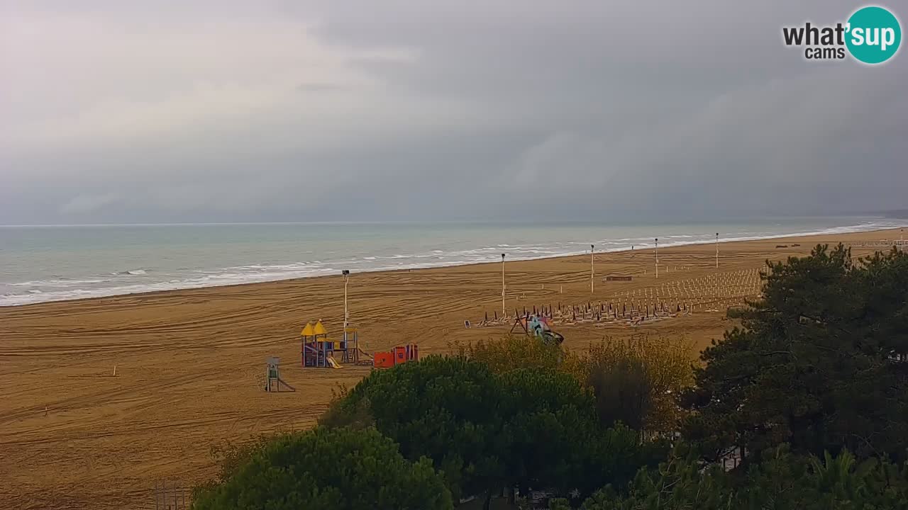 Web kamera Bibione plaža – pogled sa Ashanti ApartHotela
