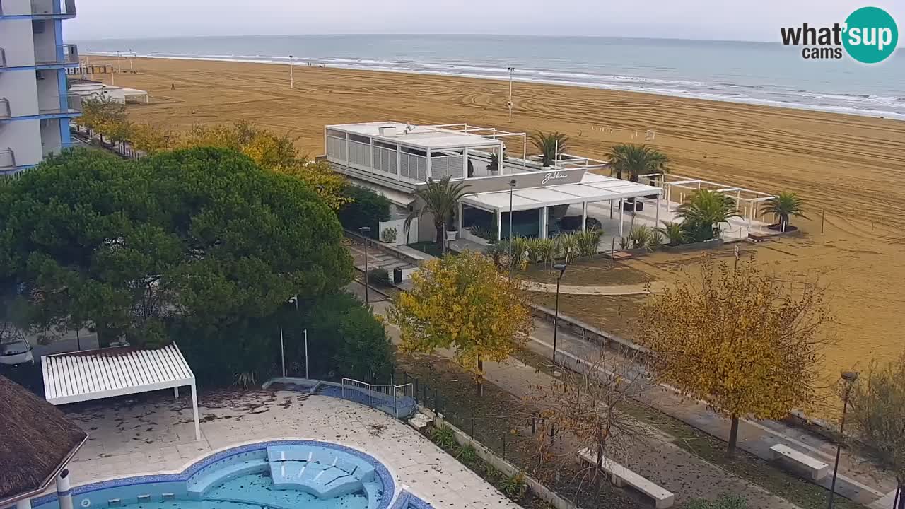 Webcam en direct plage de Bibione – vue depuis Ashanti ApartHotel