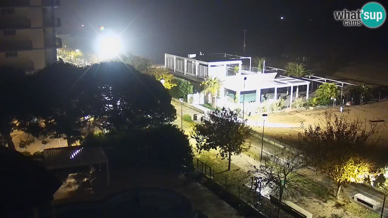 Web kamera Bibione plaža – pogled sa Ashanti ApartHotela