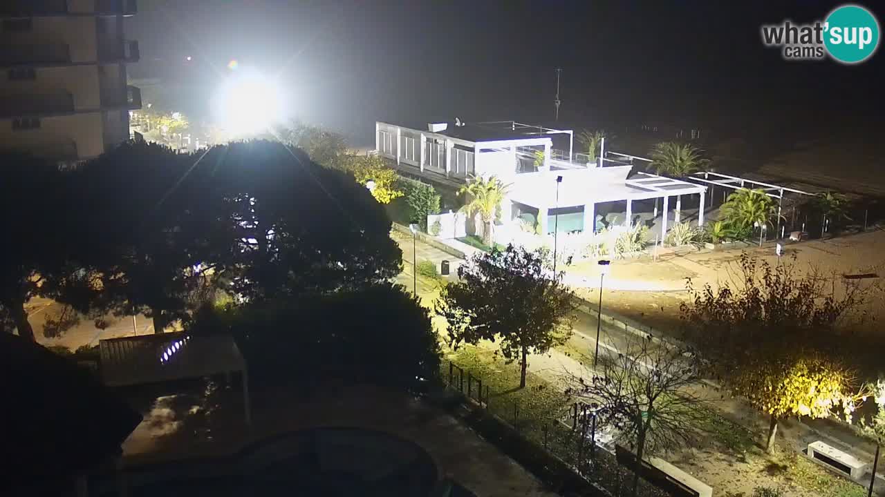 Web kamera Bibione plaža – pogled sa Ashanti ApartHotela