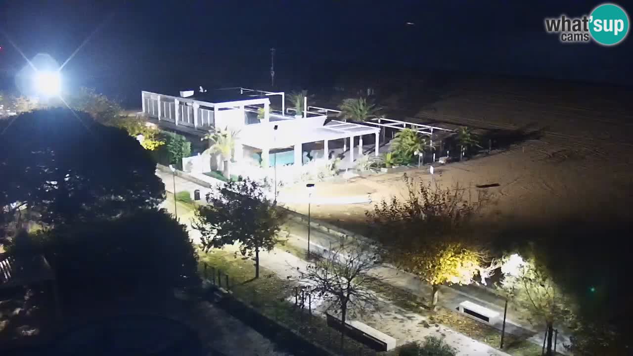 Web kamera Bibione plaža – pogled sa Ashanti ApartHotela