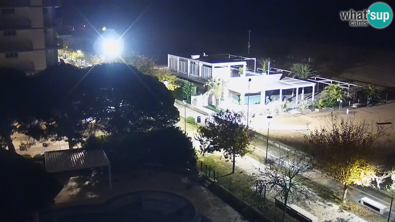 Webcam en vivo playa Bibione – vista desde Ashanti ApartHotel